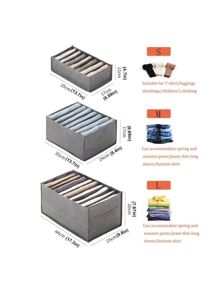 Pants Storage Bag, Jeans Storage Partition, Clothes Sweater Storage Box, Clothing Classification Wardrobe Coat Storage BoX - Image 3