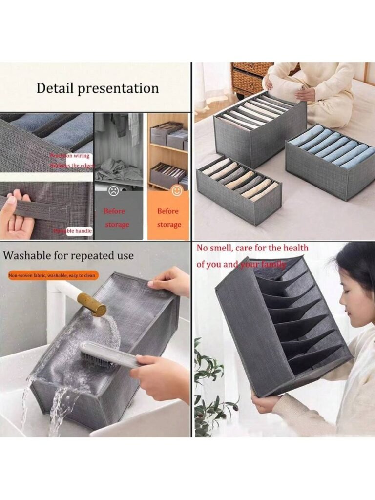 Pants Storage Bag, Jeans Storage Partition, Clothes Sweater Storage Box, Clothing Classification Wardrobe Coat Storage BoX - Image 4
