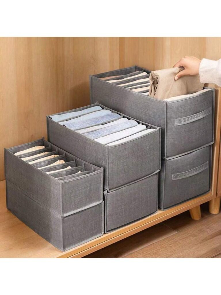 Pants Storage Bag, Jeans Storage Partition, Clothes Sweater Storage Box, Clothing Classification Wardrobe Coat Storage BoX