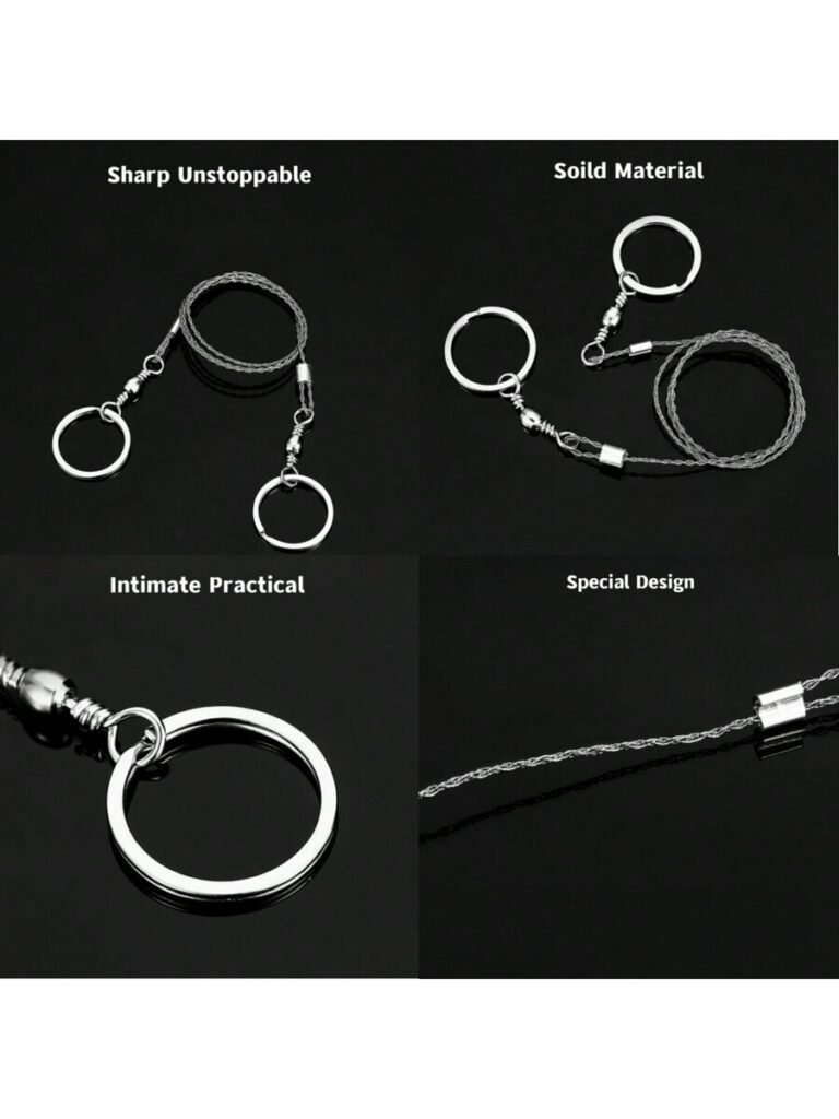 1PC Third-generation Wire Saw, Stainless Steel Wire, Rope Chain Puzzle, Life- saving Saw, Camping Supplies, Outdoor Survival Tools - Image 2