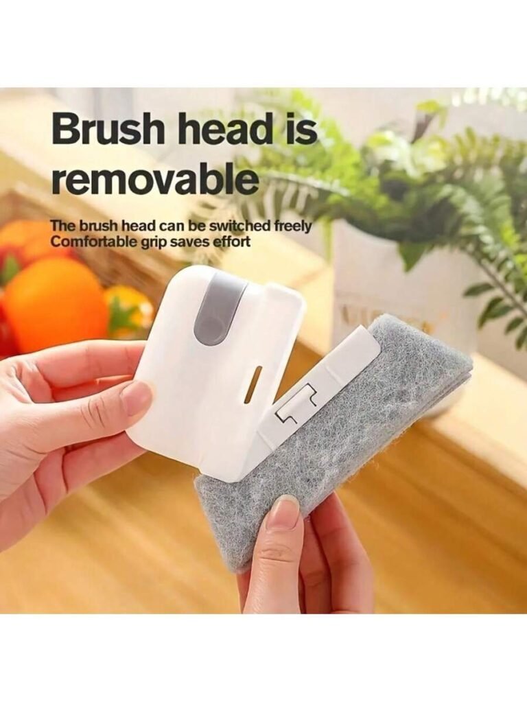 Universal Window Rail Cleaning Brush, Easy To Clean Small Gaps and Frames, Kitchen Counter Top Cleaning Tool - Image 3