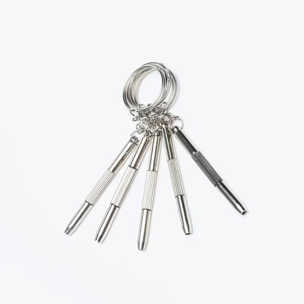 1 pc Tuscom Eyeglass Screwdriwer Keyring = 3-in-1 Keychain Repair Tool for Glasses. Watches, and Electronics - Image 4