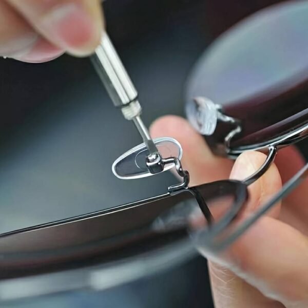 1 pc Tuscom Eyeglass Screwdriwer Keyring = 3-in-1 Keychain Repair Tool for Glasses. Watches, and Electronics - Image 5