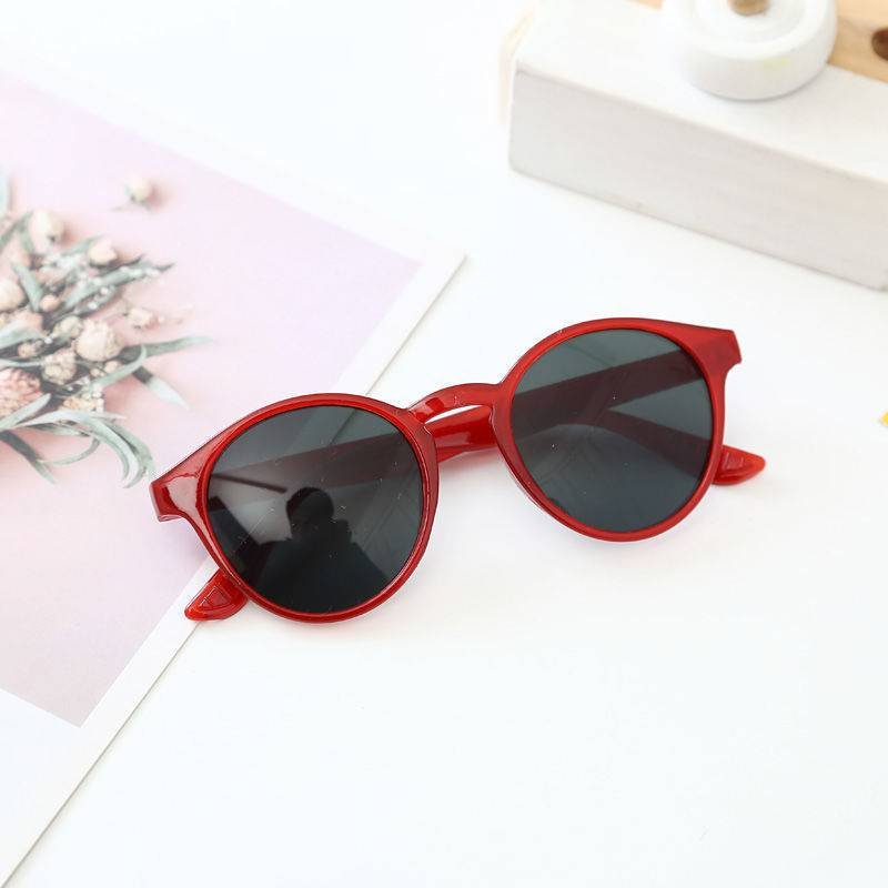 1pc Boys Girls Teen Casual Polarized Sun Protection Sunglasses Decorative Accessories (Red)