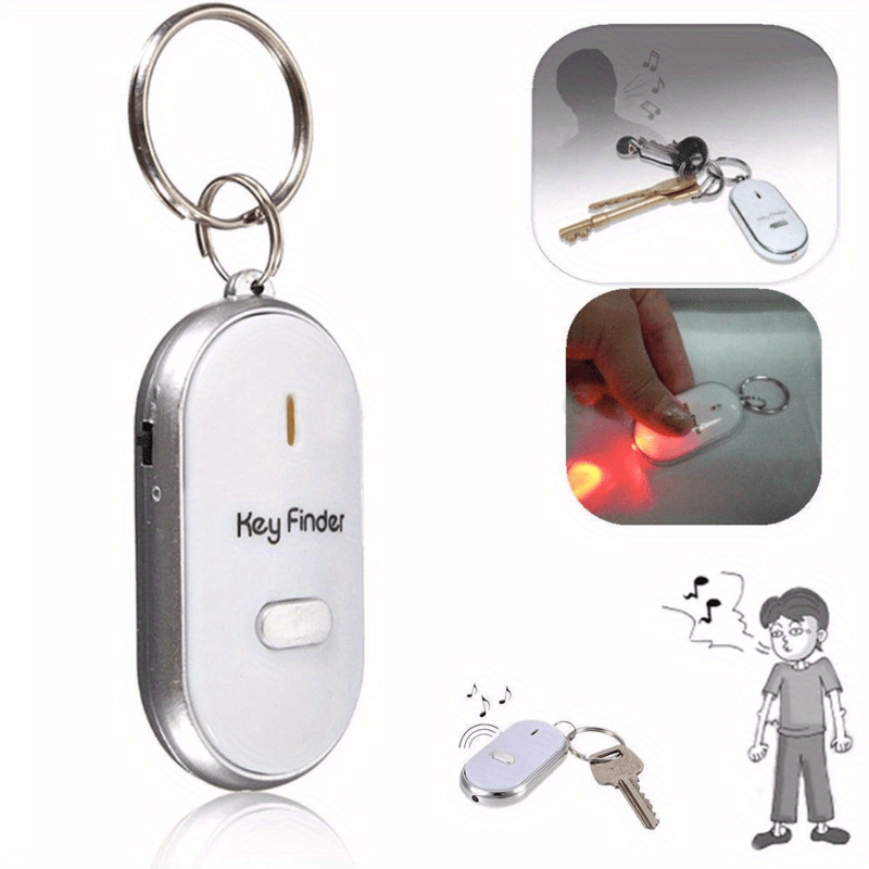 Never Lose Your Keys Again 1pc Key Anti-Loss Device With Wirelss Whistle & Auto Induction Finder – Blue