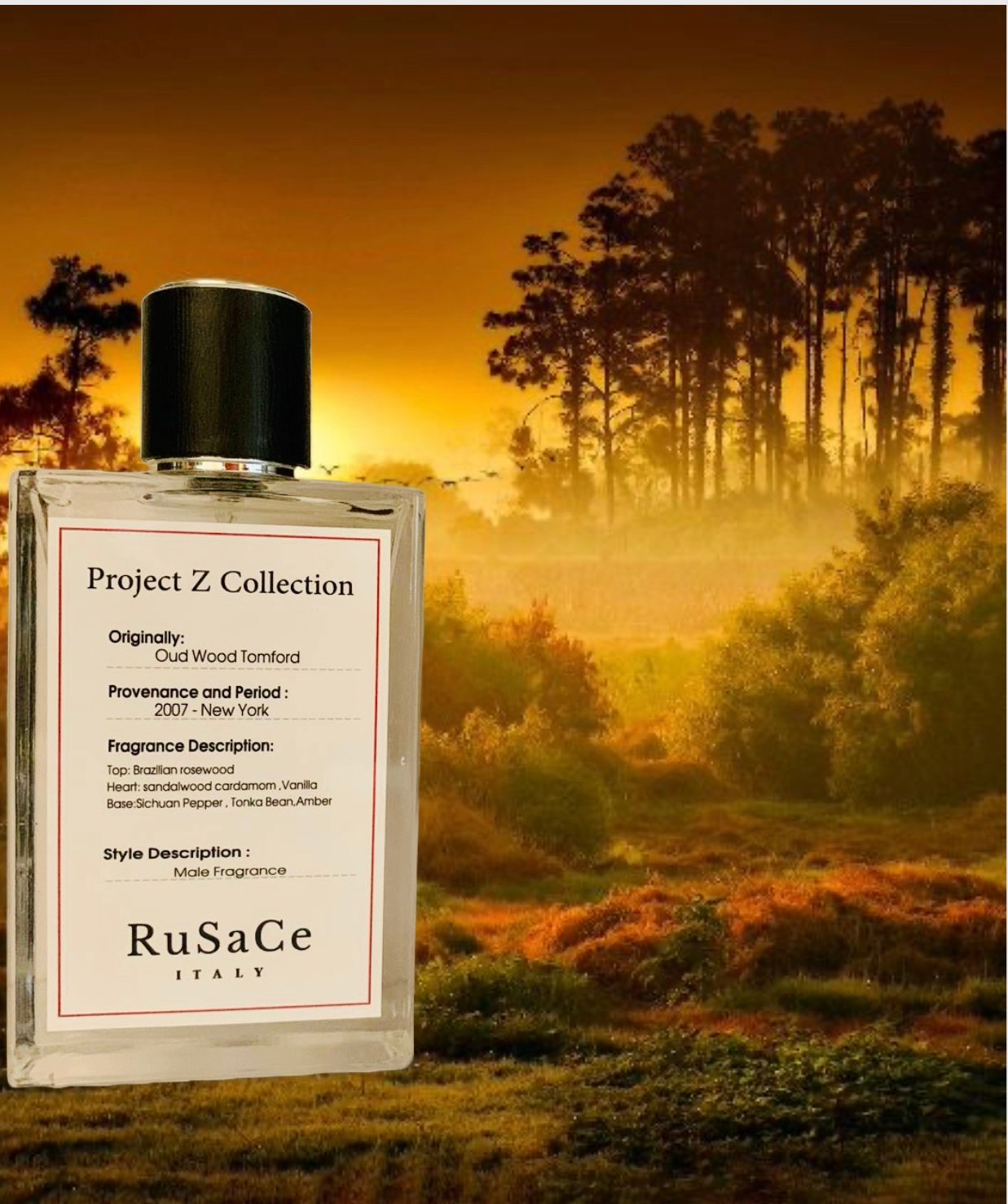 Rusace Perfumes Male Oud Wood Tomford