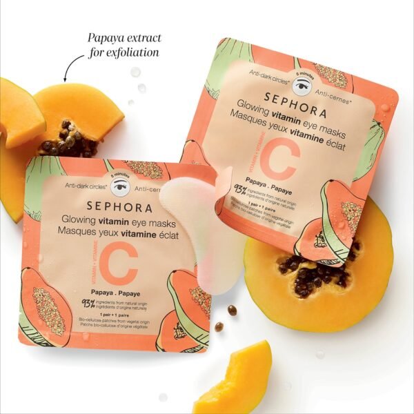 SEPHORA COLLECTION Vitamin Eye Masks Papaya + Vitamin C - Image 2