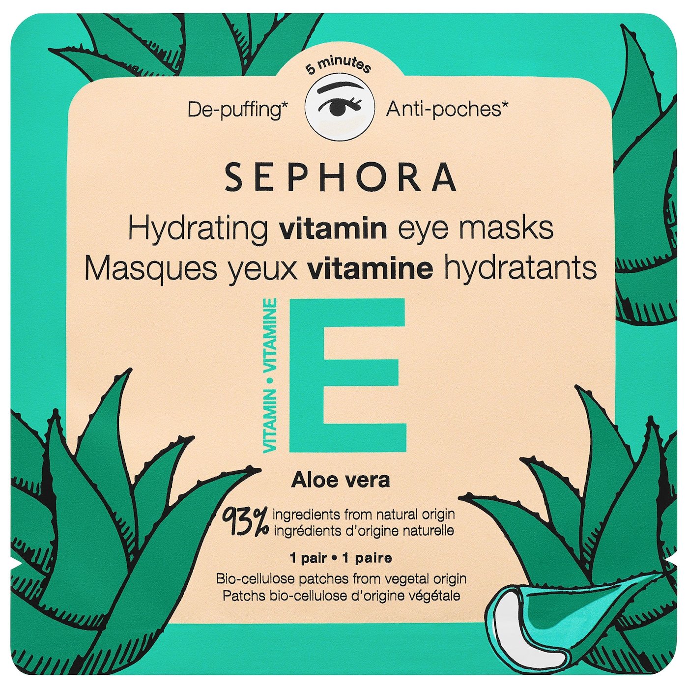 SEPHORA COLLECTION Vitamin Eye Masks Aloe Vera + Vitamin E