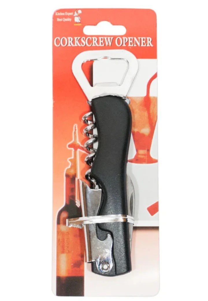 3 in 1 bottle opener corkscrew