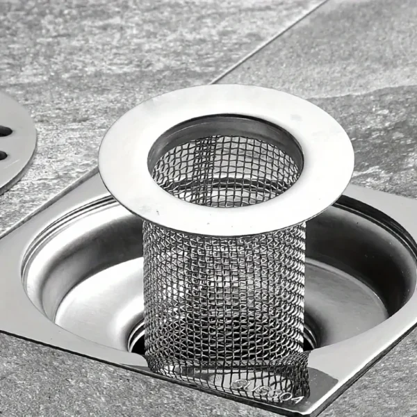 Stainless Steel Drain Mesh Filter Kitchen Sink Anti Clog