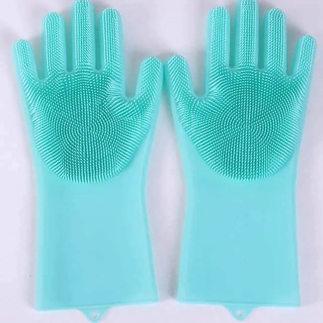 Silicone Cleaning Hand Gloves for Kitchen Dishwashing