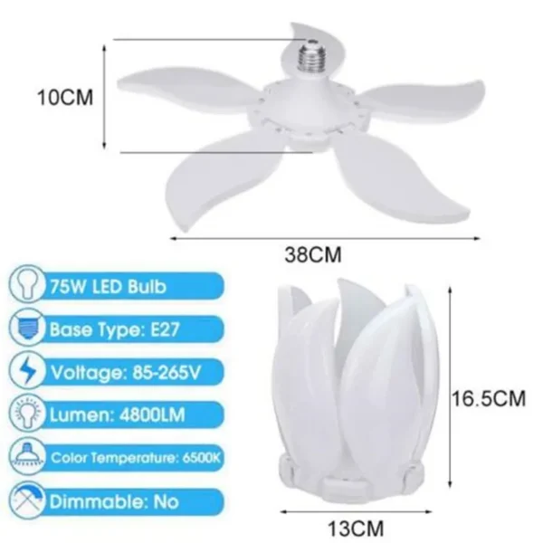 LED Bulb Colorful Foldable Ceiling
