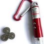 Laser Torch with Emergency Hazard LED Light and Key Chain