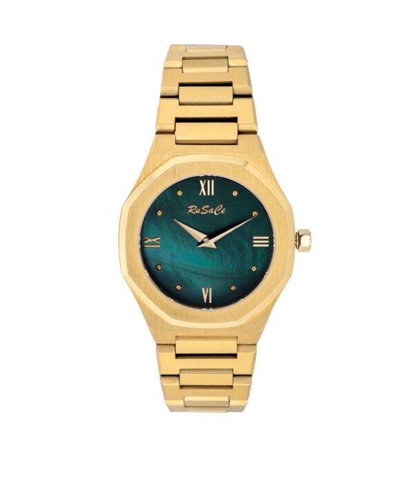 Rusace Ladies Green Dial 316 Stainless Steel Watch