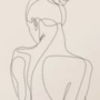 Rusace Arts Framed Picasso Print Sexy Lady 72x52cm
