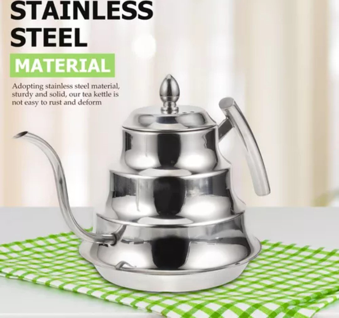 Stylish Stainless Steel 1.2L Coffee Drip Kettle Tea Pot