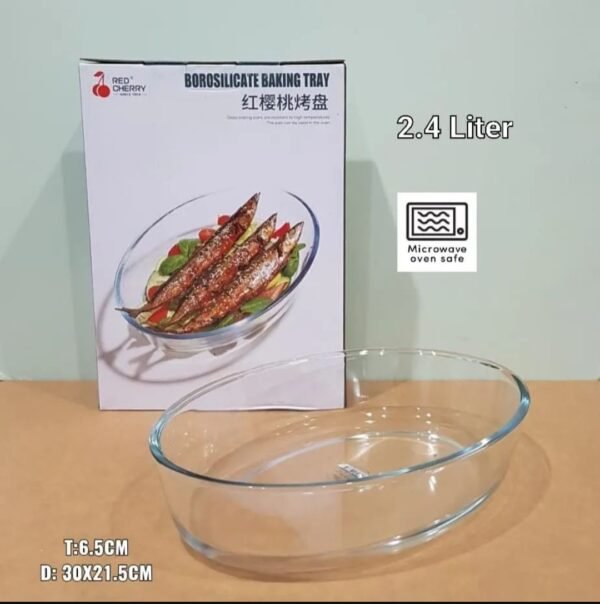 BOROSILICATE BAKING TRAY 4L