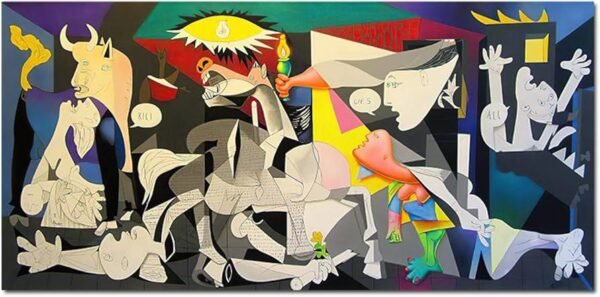 Rusace Arts Framed Picasso Guernica Print 101x51cm