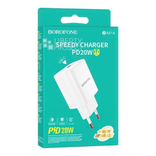 Adaptador BOROFONE BA81A 20W Type C - Image 2