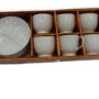 Coffee Set White 6 pcs With 6 plate