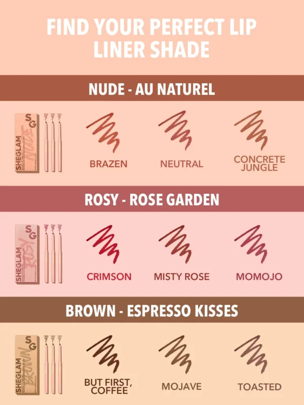 Sheglam so lippy lip liner set - Image 2