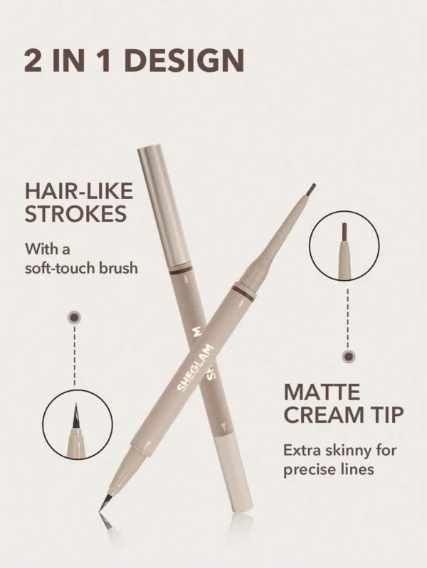 Sheglam brows on demand 2in1 brow pencil - Image 2