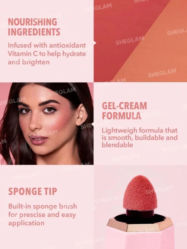 Sheglam color bloom liquid blush - Image 2