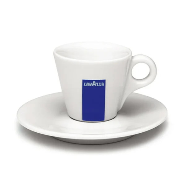 Lavazza Logo Espresso Cup and Saucer Set