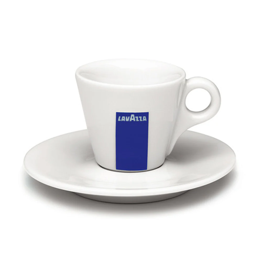 Lavazza Logo Espresso Cup and Saucer Set