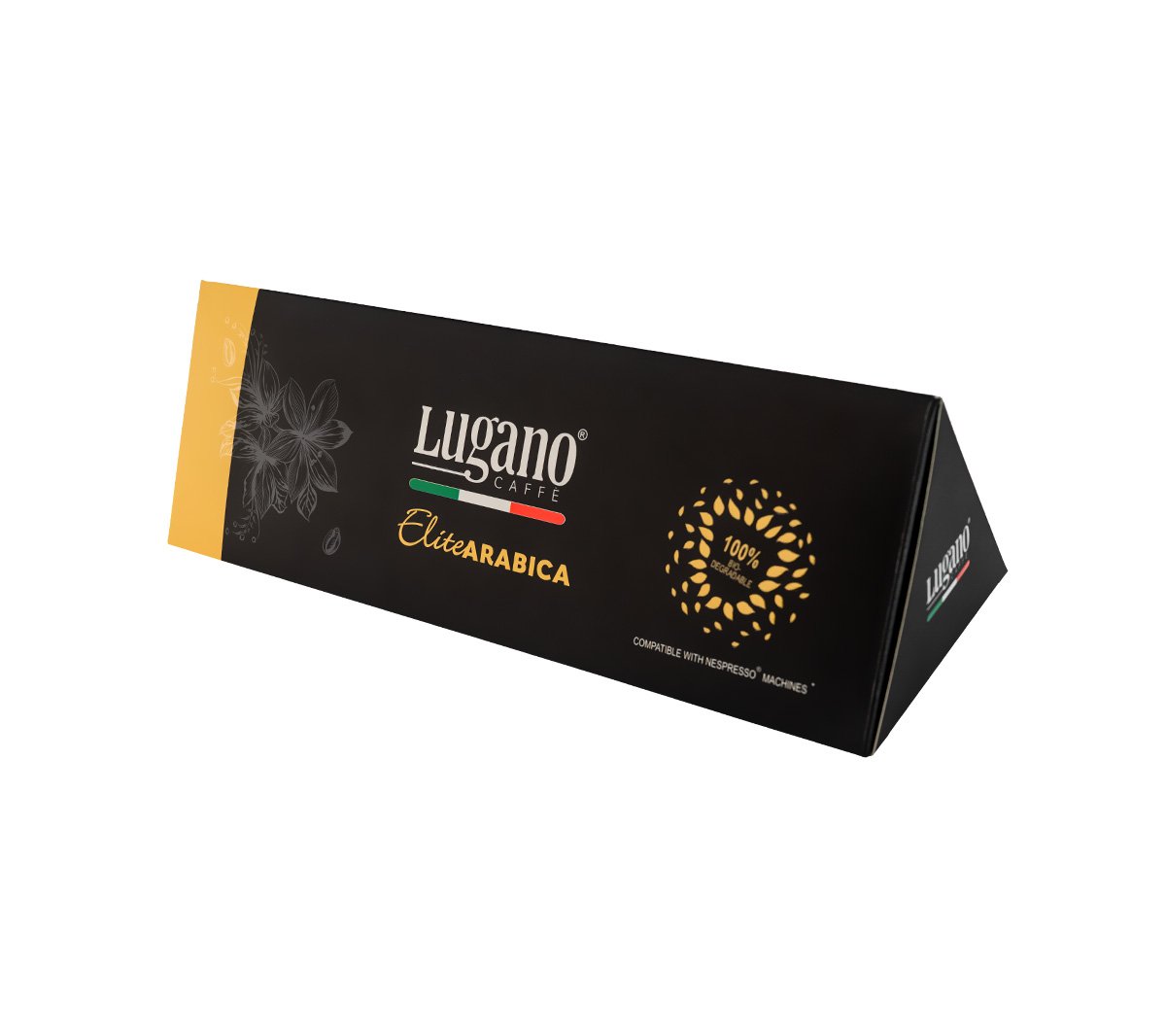 Lugano Biodegradable Elite Arabica Espresso Capsules 10 pcs