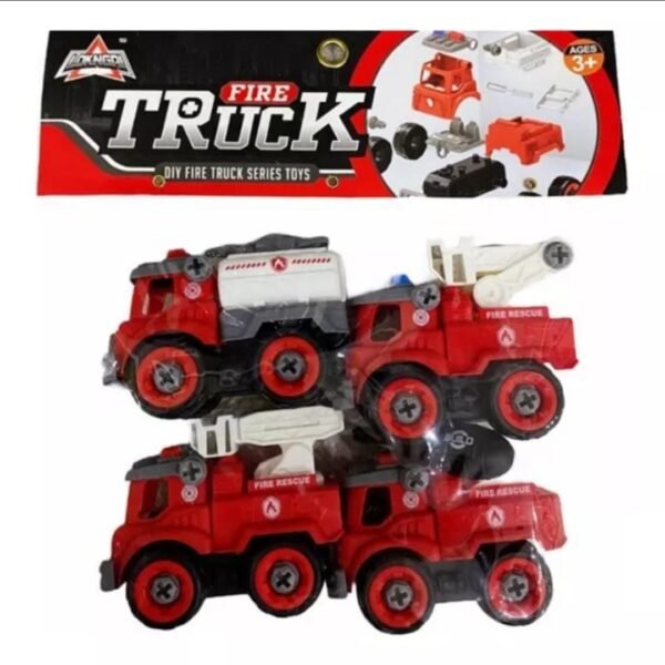 Fire Rescue Vehicle Set Toy