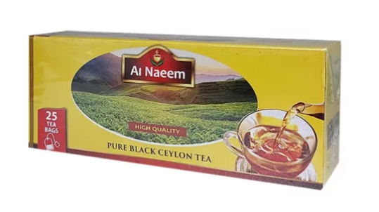 Al Naeem Pure Black Ceylon Tea 25 Tea Bags