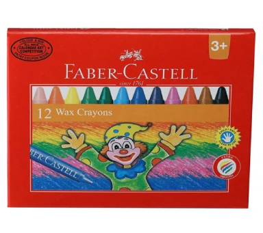 Faber Castell FC Wax Crayons 75mm 12cl