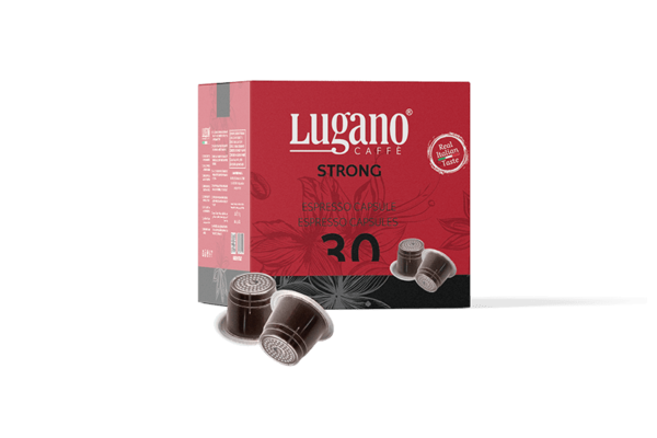 Lugano Strong Espresso Capsules 30 Packs