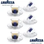 Lavazza Trasparenza Glass Espresso Cups & Saucers Set