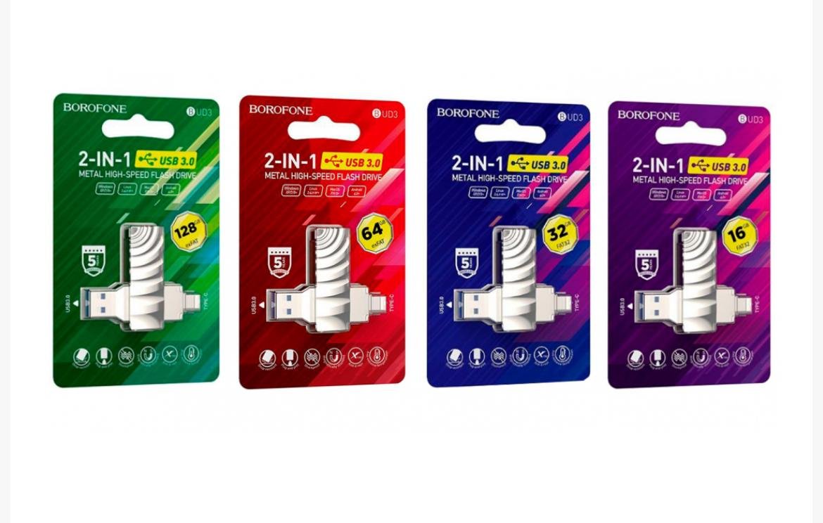Borofone USB+Type-C Flash