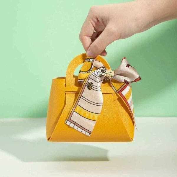 Mini Leather bag with scarf
