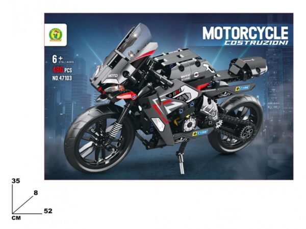 Black & Red Motorcycle Lego - Image 2