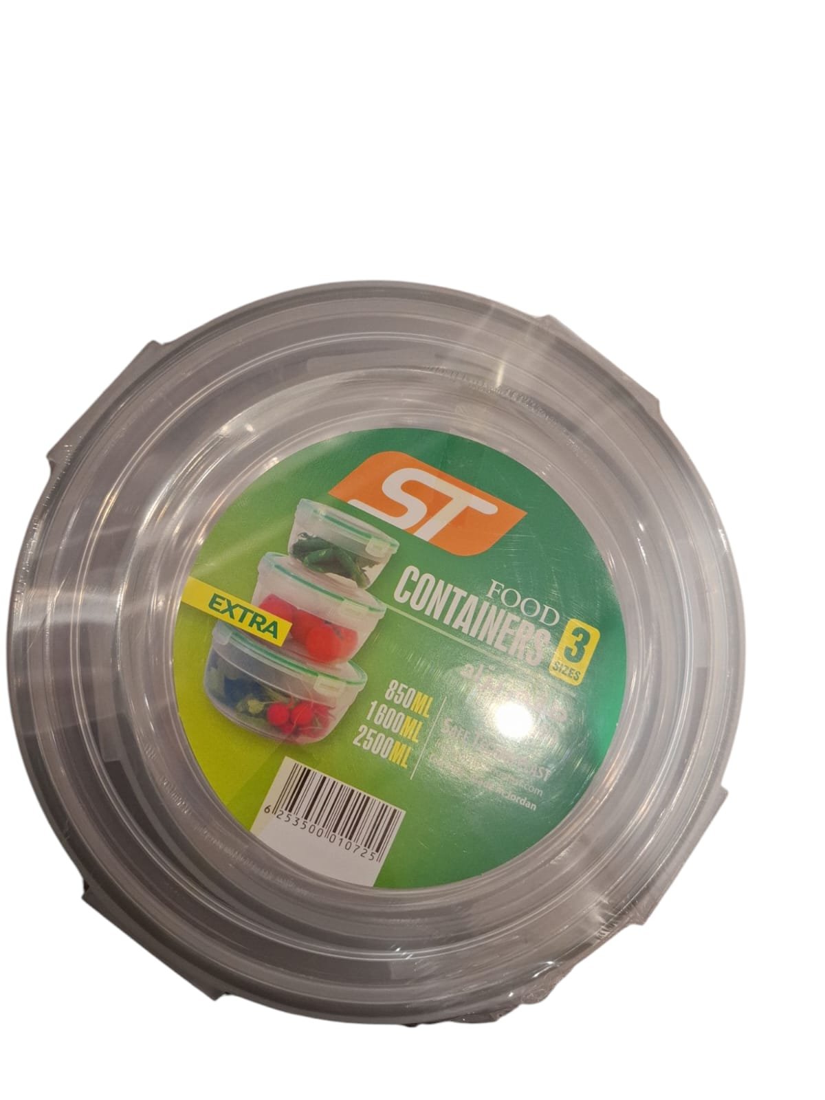 Sealed Circle Fresh Food Container×3