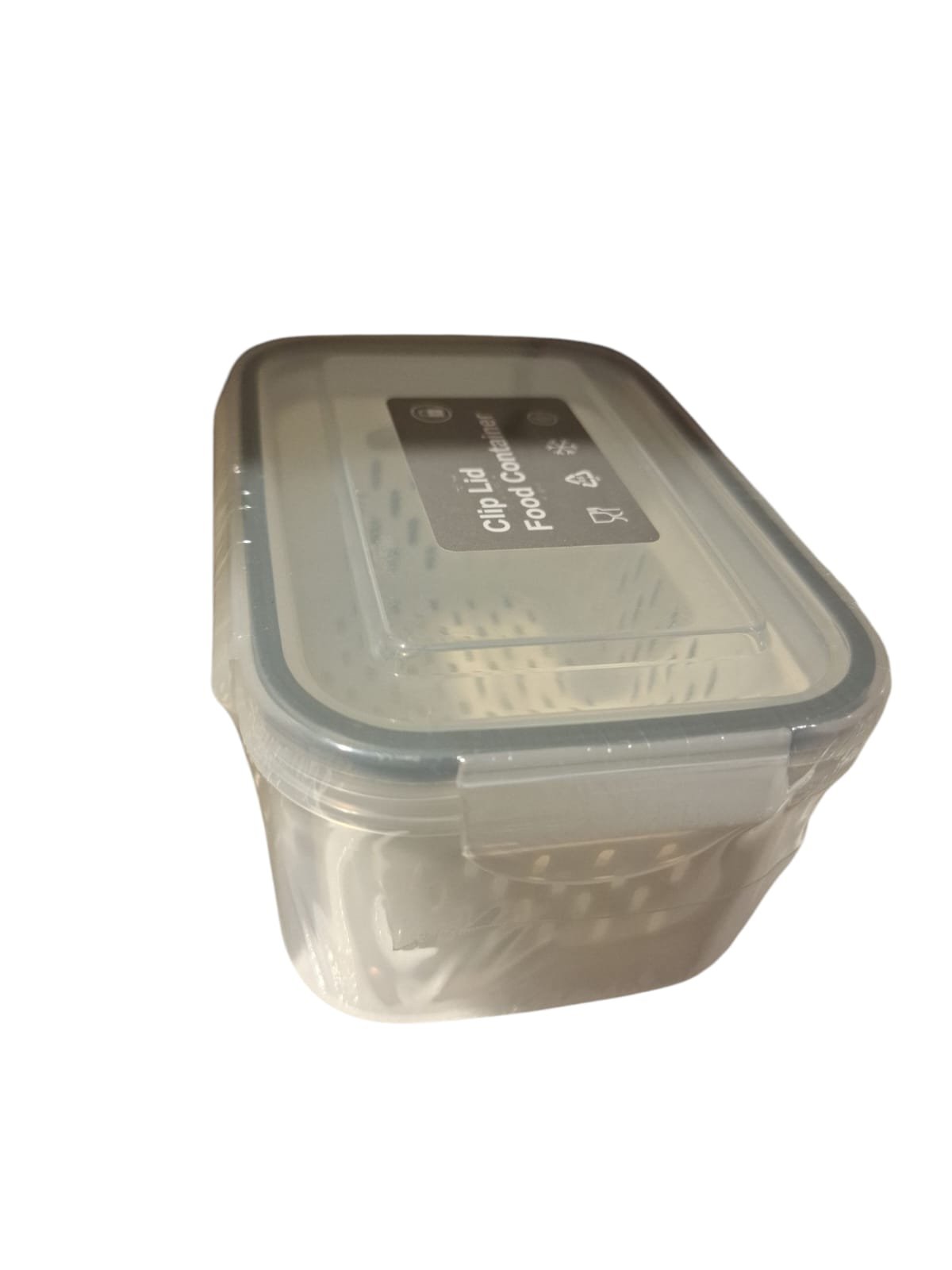 Drain Food Rectangle Tupperware Small