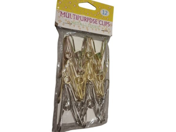 Multipurpose Metal Clips ×12