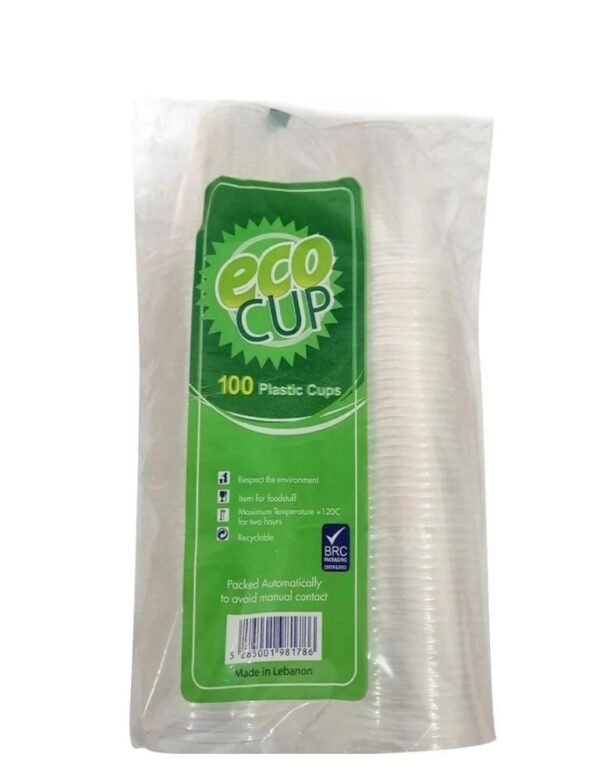 Eco Plastic Cups ×100