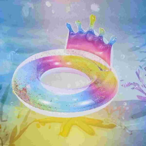 Rainbow Crown Swim Ring