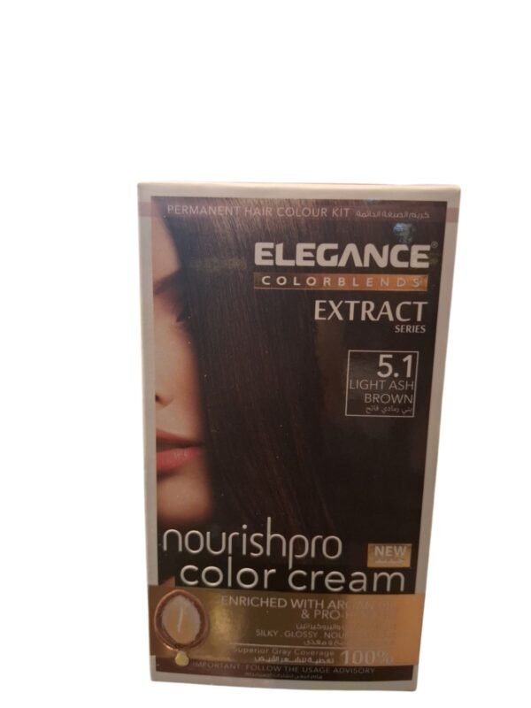 Elegance Nourish Pro 5.1 Light Ash Brown Color Cream