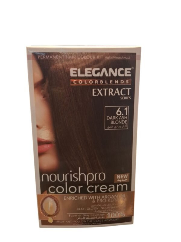 Elegance Nourish Pro 6.1 Dark Ash Blonde Color Cream