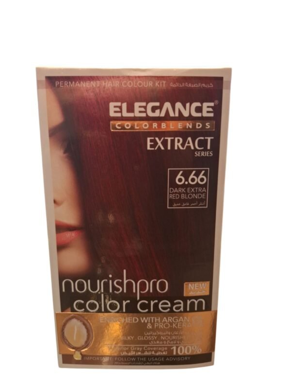 Elegance Nourish Pro 6.66Dark Extra Red Blonde Color Cream