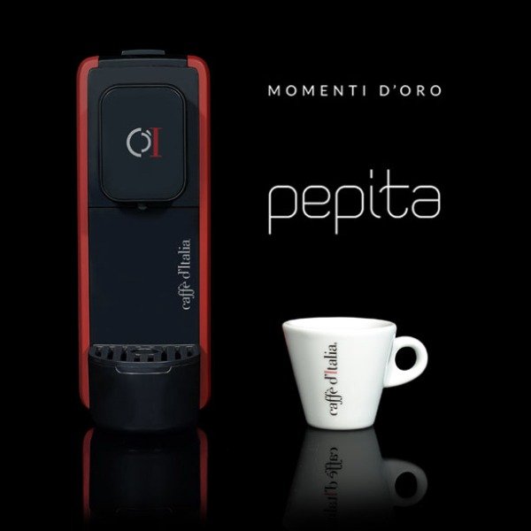 Caffe D’Italia Pepita Coffee Machine Red