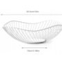 Wenko White Fruit Basket  25.5cm × 8cm