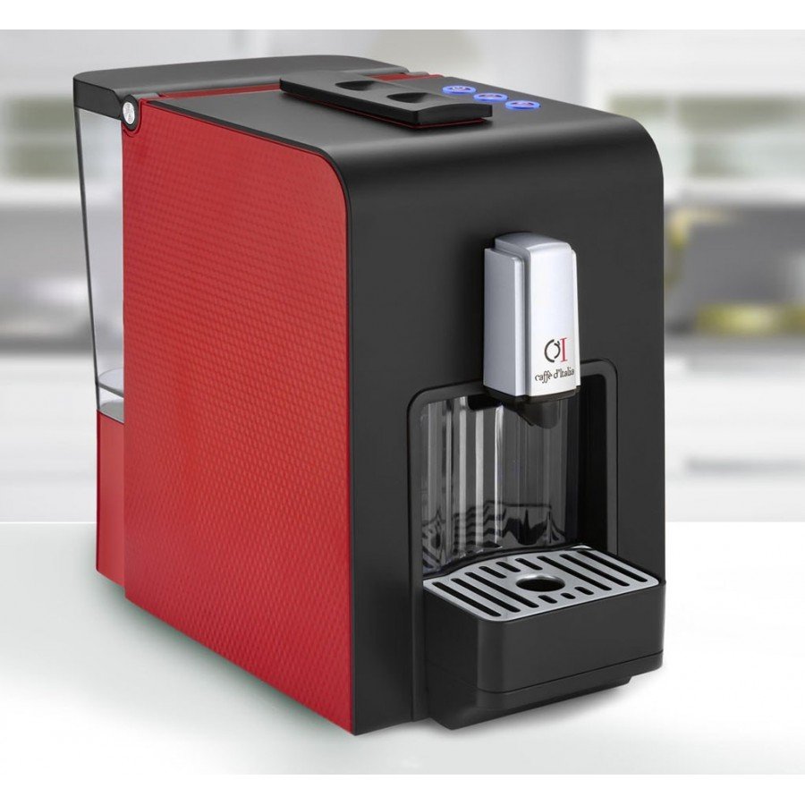 Caffe D’Italia Chikko Coffee Machine Red